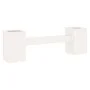 White pine wood bench with planters 184.5x39.5x56.5 cm by vidaXL, garden benches - Ref: Foro24-825171, Price: 156,94 €, Disco...