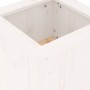 Banco con jardineras madera de pino blanco 184,5x39,5x56,5 cm de vidaXL, Bancos de jardín - Ref: Foro24-825171, Precio: 159,9...