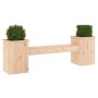 Bench with planters solid pine wood 184.5x39.5x56.5 cm by vidaXL, garden benches - Ref: Foro24-825170, Price: 112,06 €, Disco...