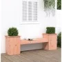 Douglas fir wood bench with planters 184.5x39.5x56.5 cm by vidaXL, garden benches - Ref: Foro24-825175, Price: 121,77 €, Disc...