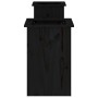 Black pine wood bench with planters 184.5x39.5x56.5 cm by vidaXL, garden benches - Ref: Foro24-825174, Price: 156,84 €, Disco...