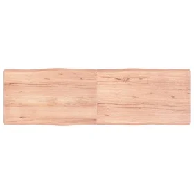 Treated wood table top with natural brown edge 160x50x(2-6)cm by vidaXL, Table tops - Ref: Foro24-363971, Price: 62,88 €, Dis...
