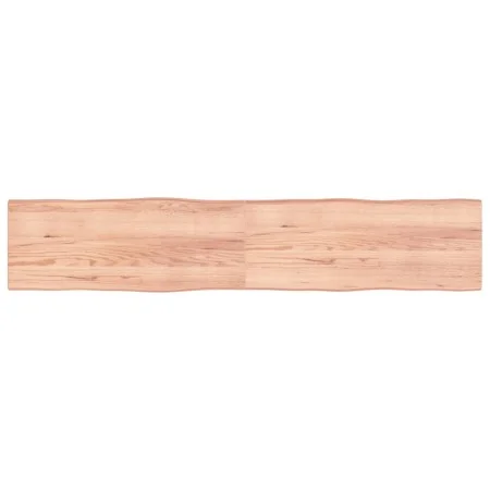 Treated wood table board with natural brown edge, 200x40x(2-4)cm. by vidaXL, Table tops - Ref: Foro24-363980, Price: 54,68 €,...