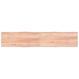 Treated wood table top with natural brown edge 200x40x(2-6)cm by vidaXL, Table tops - Ref: Foro24-363981, Price: 94,33 €, Dis...