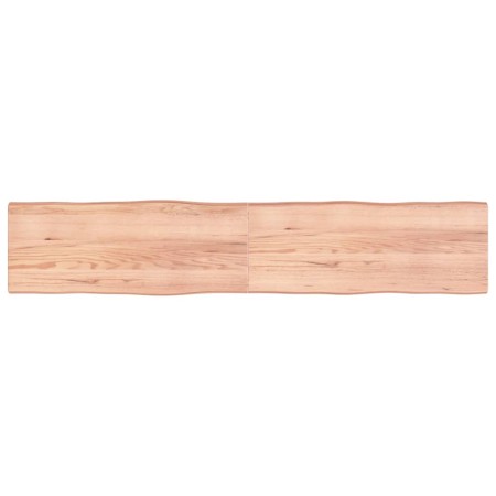 Treated wood table top with natural brown edge 200x40x(2-6)cm by vidaXL, Table tops - Ref: Foro24-363981, Price: 94,33 €, Dis...