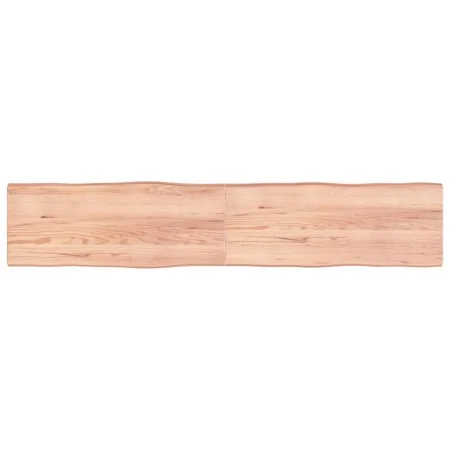 Treated wood table top with natural brown edge 200x40x(2-6)cm by vidaXL, Table tops - Ref: Foro24-363981, Price: 94,33 €, Dis...