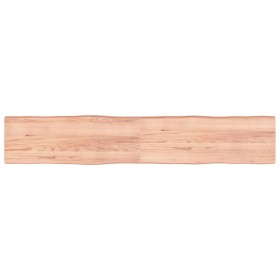 Treated wood table top with natural brown edge 220x40x(2-6)cm by vidaXL, Table tops - Ref: Foro24-363987, Price: 102,54 €, Di...