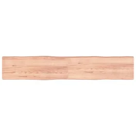Treated wood table top with natural brown edge 220x40x(2-6)cm by vidaXL, Table tops - Ref: Foro24-363987, Price: 102,54 €, Di...