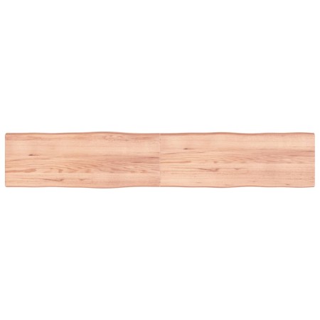 Treated wood table top with natural brown edge 220x40x(2-6)cm by vidaXL, Table tops - Ref: Foro24-363987, Price: 102,54 €, Di...