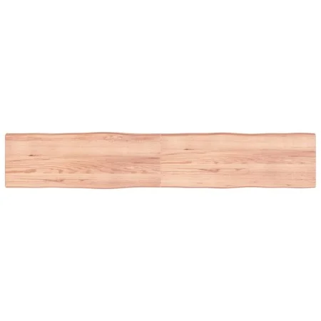 Treated wood table top with natural brown edge 220x40x(2-6)cm by vidaXL, Table tops - Ref: Foro24-363987, Price: 102,54 €, Di...