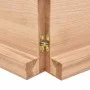 Treated wood table top with natural brown edge 220x40x(2-6)cm by vidaXL, Table tops - Ref: Foro24-363987, Price: 102,54 €, Di...