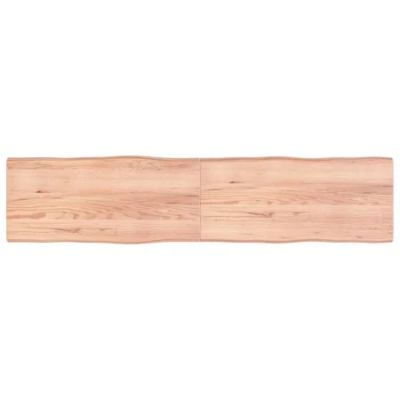 Treated wood table top with natural brown edge 220x50x(2-4)cm by vidaXL, Table tops - Ref: Foro24-363988, Price: 101,17 €, Di...