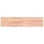 Tischplatte aus behandeltem Holz mit naturbrauner Kante, 220 x 50 x (2–4) cm von vidaXL, Tischplatten - Ref: Foro24-363988, P...