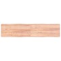 Treated wood table top with natural brown edge 220x50x(2-4)cm by vidaXL, Table tops - Ref: Foro24-363988, Price: 101,17 €, Di...