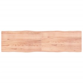 Treated wood table top with natural brown edge 220x60x(2-4)cm by vidaXL, Table tops - Ref: Foro24-363990, Price: 117,58 €, Di...