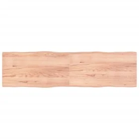 Treated wood table top with natural brown edge 220x60x(2-4)cm by vidaXL, Table tops - Ref: Foro24-363990, Price: 117,58 €, Di...
