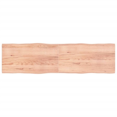 Treated wood table top with natural brown edge 220x60x(2-4)cm by vidaXL, Table tops - Ref: Foro24-363990, Price: 117,58 €, Di...