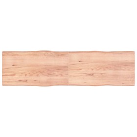 Treated wood table top with natural brown edge 220x60x(2-6)cm by vidaXL, Table tops - Ref: Foro24-363991, Price: 138,09 €, Di...