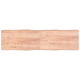 Treated wood table top with natural brown edge 220x60x(2-6)cm by vidaXL, Table tops - Ref: Foro24-363991, Price: 138,09 €, Di...