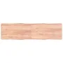 Tischplatte aus behandeltem Holz mit naturbrauner Kante, 220 x 60 x (2–6) cm von vidaXL, Tischplatten - Ref: Foro24-363991, P...