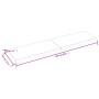 Treated wood table top with natural brown edge 220x60x(2-6)cm by vidaXL, Table tops - Ref: Foro24-363991, Price: 138,09 €, Di...