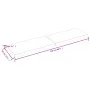 Treated wood table top with natural brown edge 220x60x(2-6)cm by vidaXL, Table tops - Ref: Foro24-363991, Price: 138,09 €, Di...