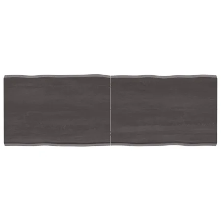Treated wood table board with live edge, brown, 120x40x(2-4) cm. by vidaXL, Table tops - Ref: Foro24-364022, Price: 49,21 €, ...