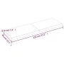 Treated wood table board with live edge, brown, 120x40x(2-4) cm. by vidaXL, Table tops - Ref: Foro24-364022, Price: 49,21 €, ...
