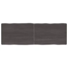 Treated wood table top brown live edge 120x40x(2-6) cm by vidaXL, Table tops - Ref: Foro24-364023, Price: 60,15 €, Discount: %
