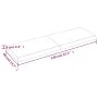 Treated wood table top brown live edge 120x40x(2-6) cm by vidaXL, Table tops - Ref: Foro24-364023, Price: 60,15 €, Discount: %