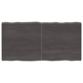 Treated wood table top brown live edge 120x60x(2-4) cm by vidaXL, Table tops - Ref: Foro24-364026, Price: 68,35 €, Discount: %