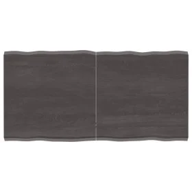 Treated wood table top brown live edge 120x60x(2-4) cm by vidaXL, Table tops - Ref: Foro24-364026, Price: 68,35 €, Discount: %