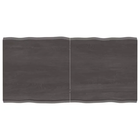 Treated wood table top brown live edge 120x60x(2-4) cm by vidaXL, Table tops - Ref: Foro24-364026, Price: 68,35 €, Discount: %