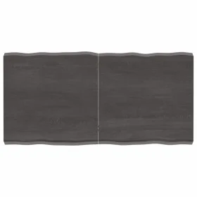 Treated wood table top brown live edge 120x60x(2-6) cm by vidaXL, Table tops - Ref: Foro24-364027, Price: 82,03 €, Discount: %