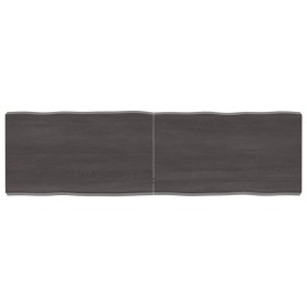 Treated wood table board with live edge, brown, 140x40x(2-6) cm by vidaXL, Table tops - Ref: Foro24-364029, Price: 68,35 €, D...