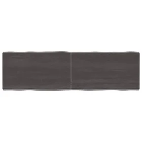 Treated wood table board with live edge, brown, 140x40x(2-6) cm by vidaXL, Table tops - Ref: Foro24-364029, Price: 68,35 €, D...