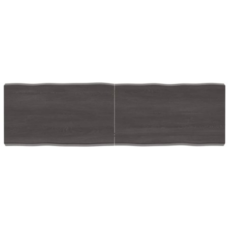 Treated wood table board with live edge, brown, 140x40x(2-6) cm by vidaXL, Table tops - Ref: Foro24-364029, Price: 68,35 €, D...