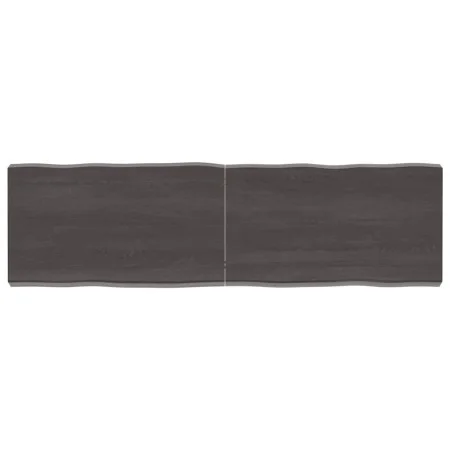 Treated wood table board with live edge, brown, 140x40x(2-6) cm by vidaXL, Table tops - Ref: Foro24-364029, Price: 68,35 €, D...