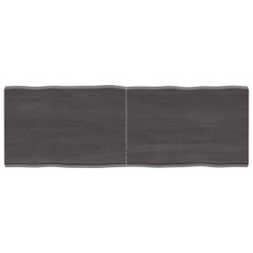 Behandelter Holztisch mit lebendiger Kante in Braun, 140x50x(2-4) cm. von vidaXL, Tischplatten - Ref: Foro24-364030, Preis: 6...