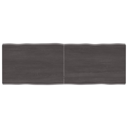 Behandelter Holztisch mit lebendiger Kante in Braun, 140x50x(2-4) cm. von vidaXL, Tischplatten - Ref: Foro24-364030, Preis: 6...