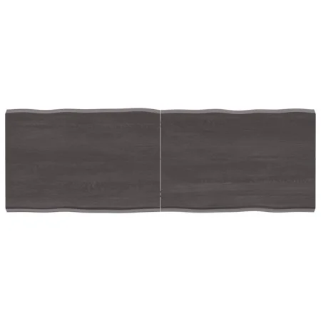 Behandelter Holztisch mit lebendiger Kante in Braun, 140x50x(2-4) cm. von vidaXL, Tischplatten - Ref: Foro24-364030, Preis: 6...