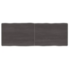 Tischplatte aus behandeltem Holz, braune Live-Kante, 140 x 50 x (2–6) cm von vidaXL, Tischplatten - Ref: Foro24-364031, Preis...