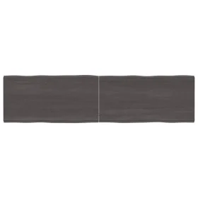 Tischplatte aus behandeltem Holz mit lebendiger Kante braun 160x40x(2-4) cm von vidaXL, Tischplatten - Ref: Foro24-364034, Pr...
