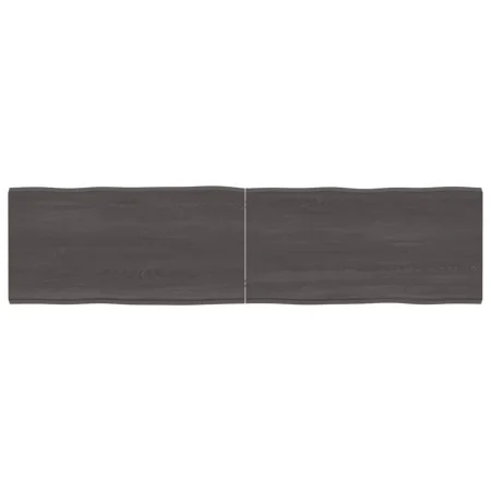 Treated wood table with live edge, brown, 160x40x(2-4) cm by vidaXL, Table tops - Ref: Foro24-364034, Price: 64,25 €, Discoun...