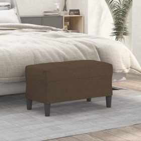 Banco de tela marrón 70x35x41 cm en Bancos | Comprar online en Foro24