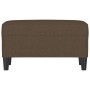 Banco de tela marrón 70x35x41 cm