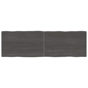 Treated wood table board with live edge, brown, 160x50x(2-4) cm by vidaXL, Table tops - Ref: Foro24-364036, Price: 77,92 €, D...