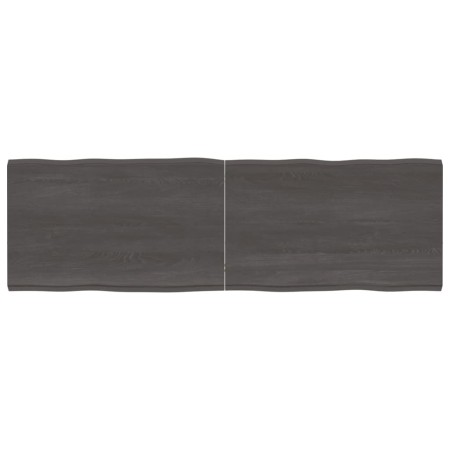 Treated wood table board with live edge, brown, 160x50x(2-4) cm by vidaXL, Table tops - Ref: Foro24-364036, Price: 77,92 €, D...