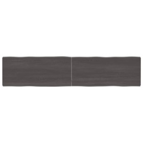 Treated wood table with live edge, brown, 180x40x(2-6) cm. by vidaXL, Table tops - Ref: Foro24-364041, Price: 86,13 €, Discou...
