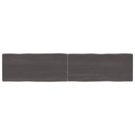 Treated wood table with live edge, brown, 180x40x(2-6) cm. by vidaXL, Table tops - Ref: Foro24-364041, Price: 86,13 €, Discou...